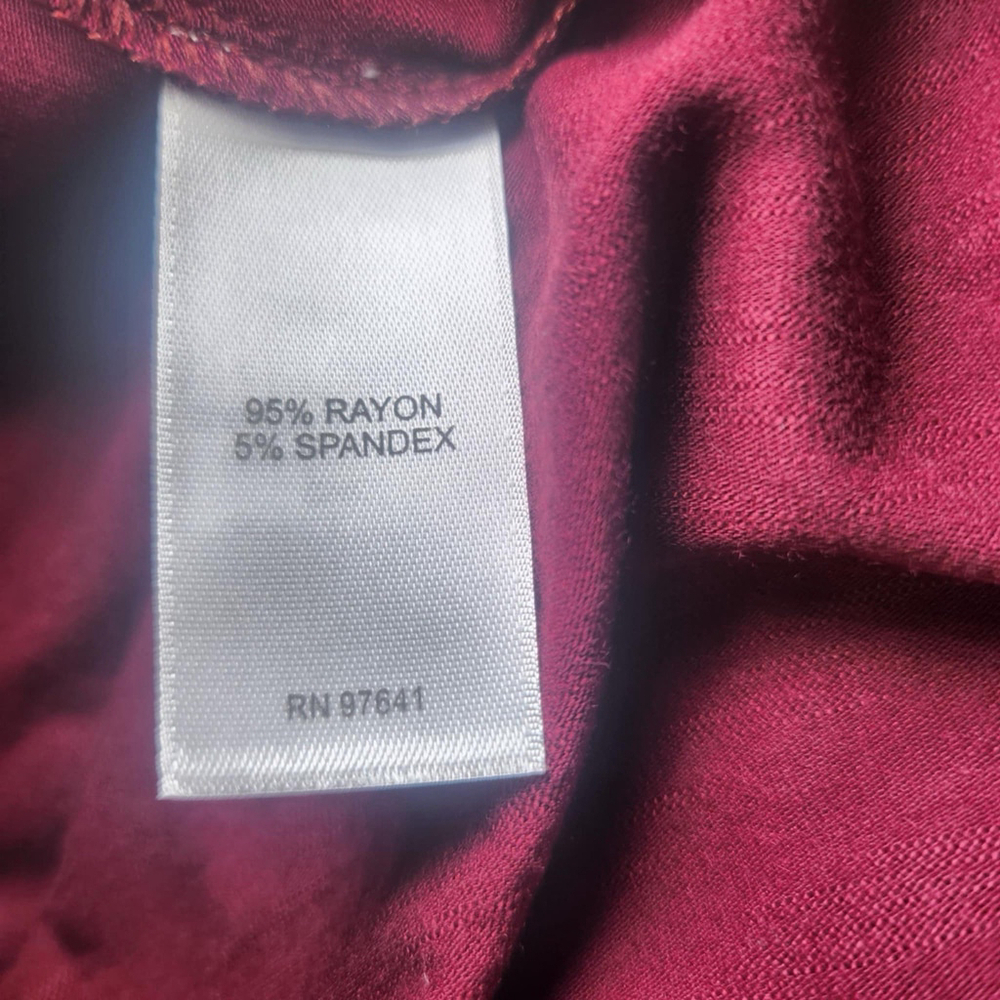 J. Jill Women's Long Dress Strapless Maroon Stretch Casual Boho WeddingS Sz 3XL - Picture 9 of 11